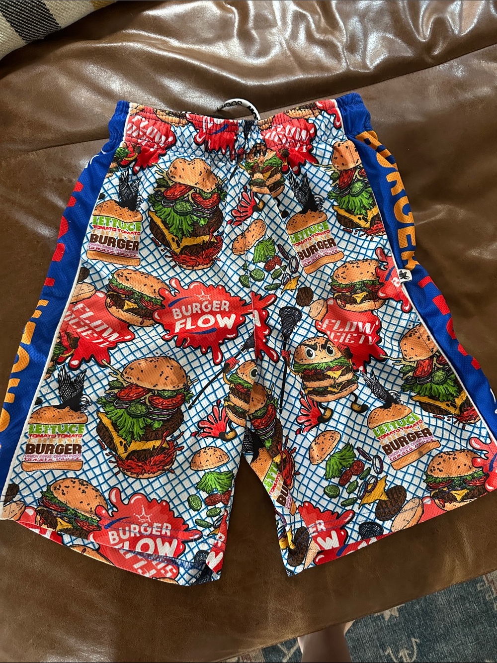 Flow Society Burger Flow Shorts Youth Size Large